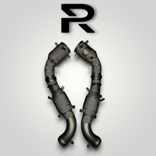 Laden Sie das Bild in den Galerie-Viewer, McLaren 540C / 570GT / 570S / 600LT Downpipe 200 Zellen Katalysator