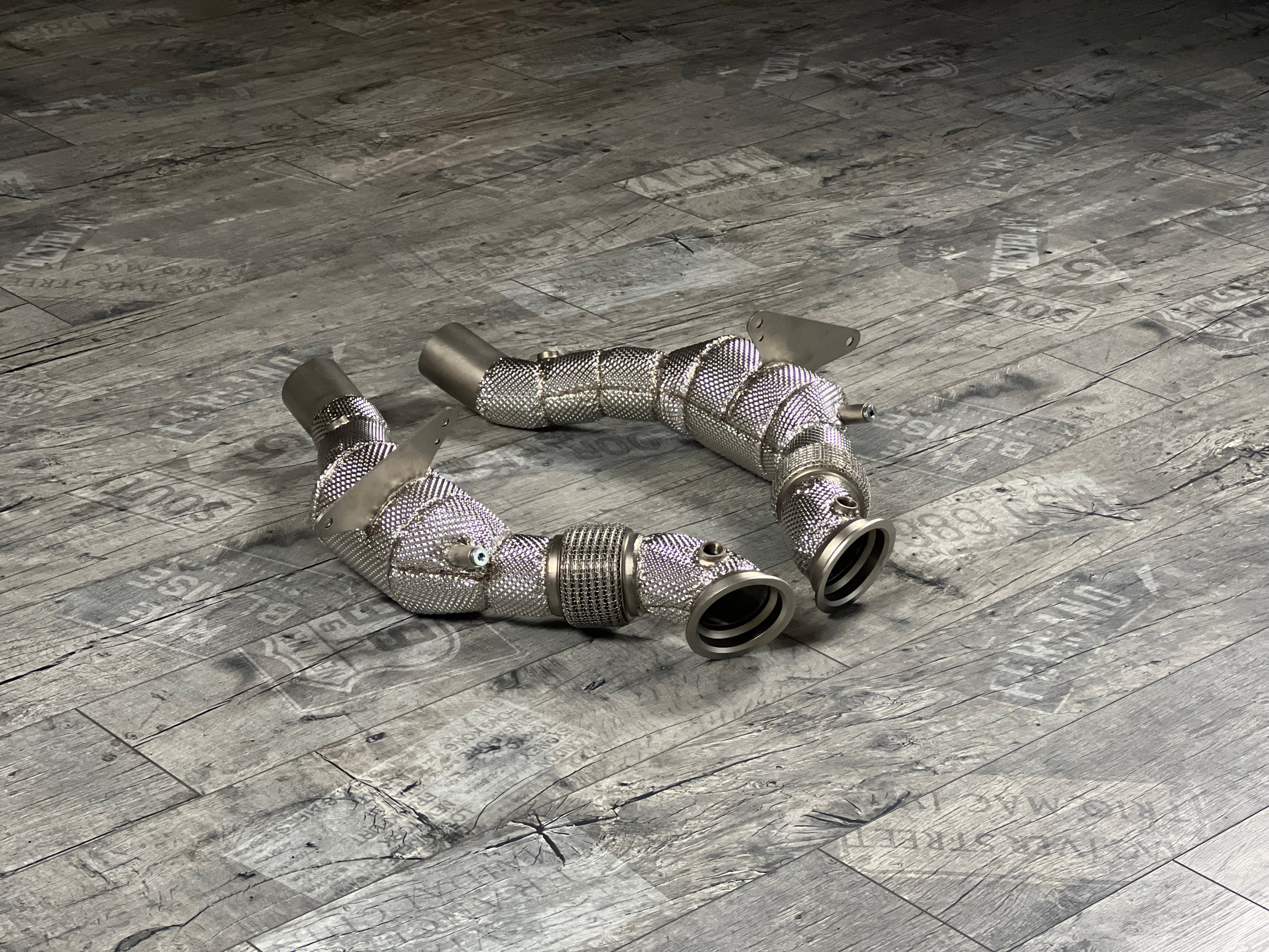 Ferrari 488 GTB / Spider / Pista Downpipe RP 200 Zellen Katalysator
