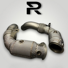 Laden Sie das Bild in den Galerie-Viewer, BMW M5 / M6 F01 F10 / F12 / F13 Downpipe 200 Zellen Kat RP