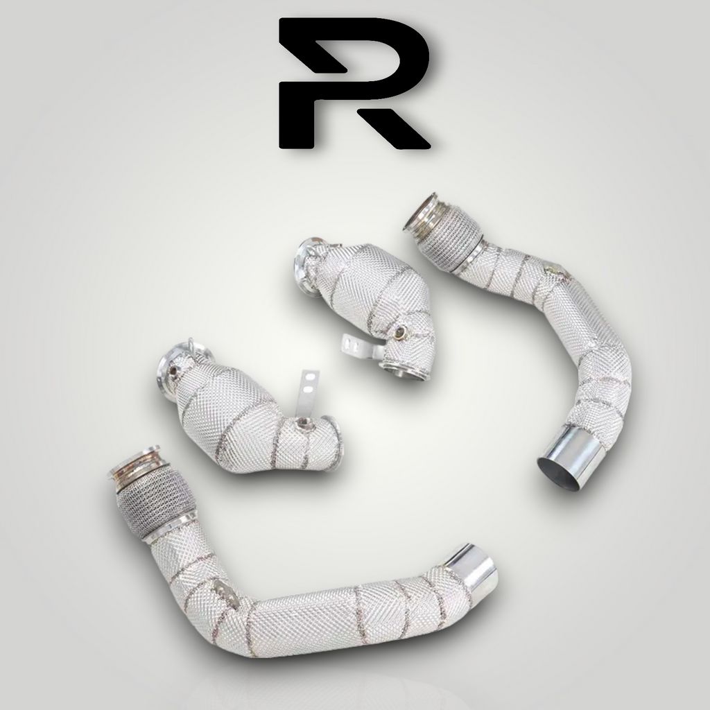 BMW F90 M5 F91 / F92 / F93 M8 Downpipe S63M -10/2020 200 Zellen Katalysator