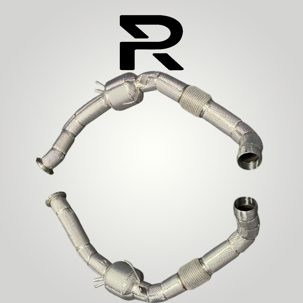 Porsche 971 Panamera Turbo 4.0T Catless OPF Delete Downpipe RP