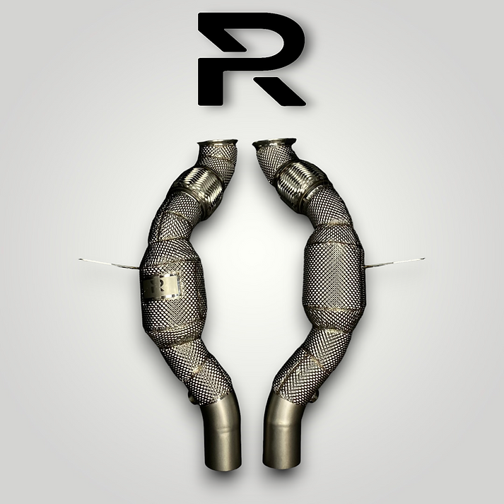 Ferrari 488 GTB / Spider / Pista Downpipe RP 200 Zellen Katalysator